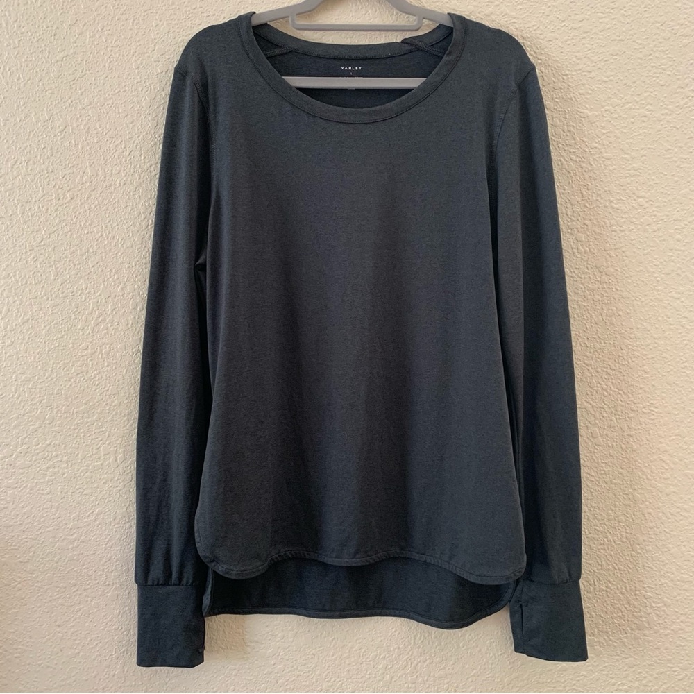 Varley Kearney Long Sleeve Top Large Grey